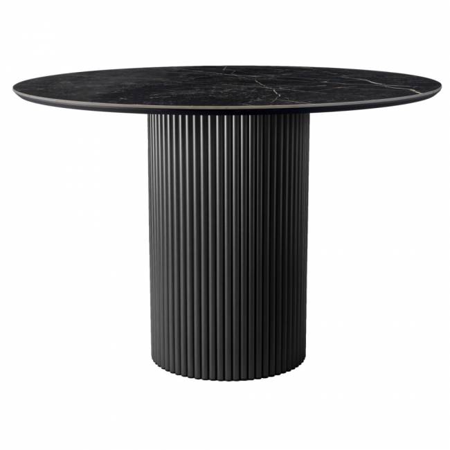 Стол Aura D110, керамогранит Wacom, чёрный