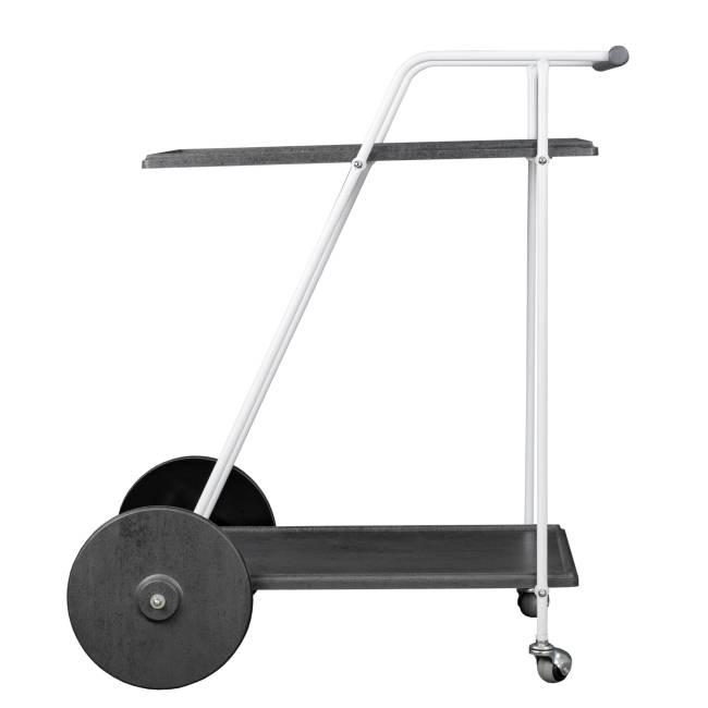 Стол сервировочный Новум белый/серый графит/серый бетон