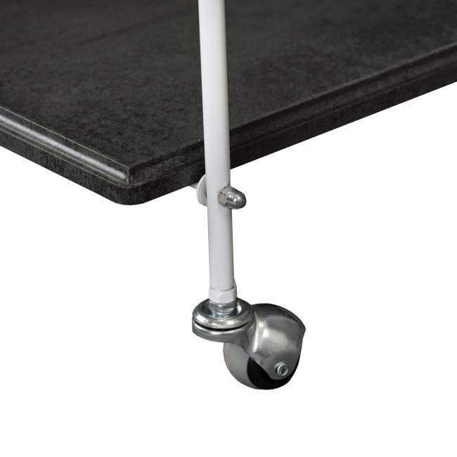 Стол сервировочный Новум белый/серый графит/серый бетон