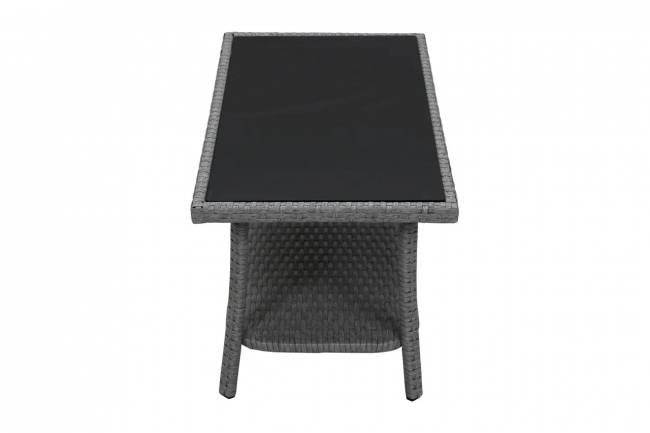 Набор мебели Лондон  (стол+2кресла+диван ротанг серо-бежевый, подушки бежевые)