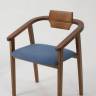Стул-кресло Челси ПМ орех синий Стул-кресло Челси ПМ орех синий