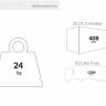Стул пластиковый барный Air Bar 75 черный 450х530х1050 мм