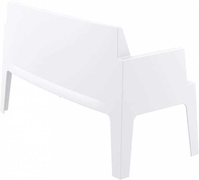 Диван пластиковый двухместный Box Sofa белый 1380x620x800 мм
