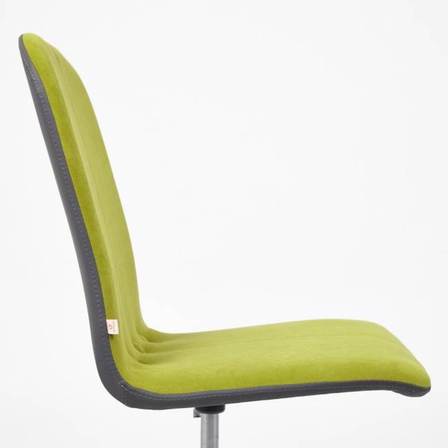 Кресло RIO флок/кож/зам , олива/металлик, 23/36 Кресло RIO флок/кож/зам , олива/металлик, 23/36