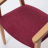 Стул-кресло Челси ПМ натур/красный