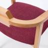 Стул-кресло Челси ПМ натур/красный