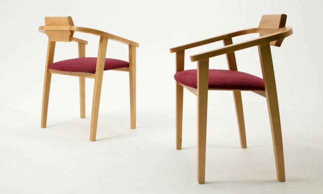 Стул-кресло Челси ПМ натур/красный