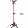 Вешалка напольная В 10Н махагон