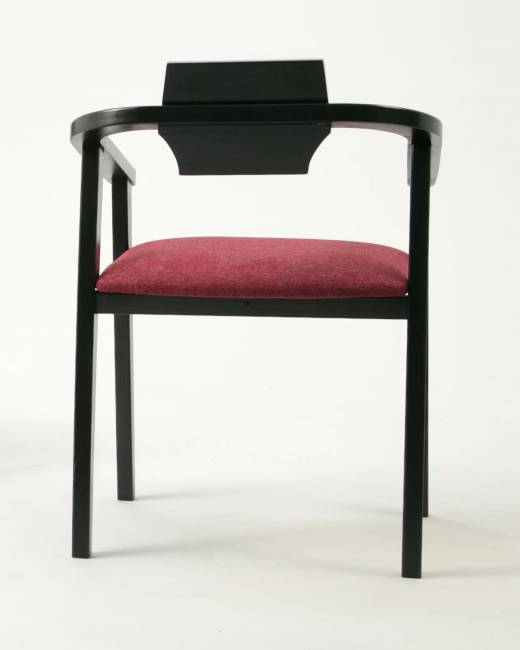 Стул-кресло Челси ПМ чёрный/красный