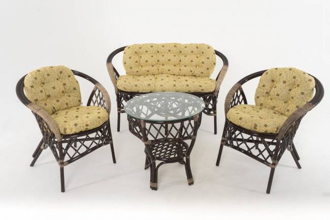 Комплект для отдыха  01/92  темный коньяк