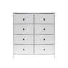 Комод Leset Хайди 8 ящиков Белый Белый