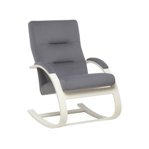 Кресло-качалка Leset Милано Слоновая кость V32 серый