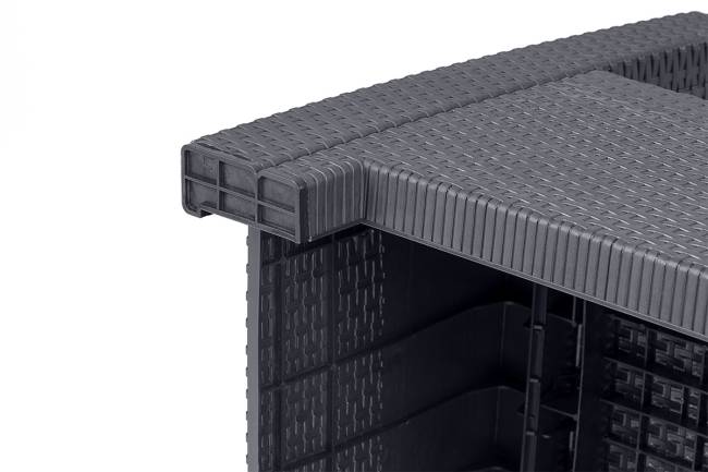 Arizona b:rattan, Диван трехместный, антрацит (3-х местная подушка) Arizona b:rattan, Диван трехместный, антрацит (3-х местная подушка)