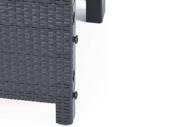 Arizona b:rattan, Диван трехместный, антрацит (3-х местная подушка) Arizona b:rattan, Диван трехместный, антрацит (3-х местная подушка)