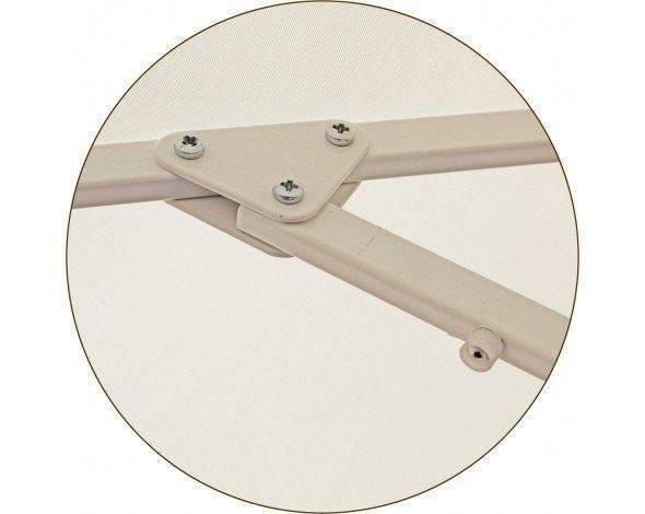 Зонт Митек уличный 2,5х2,5 м без волана, стальной, с подставкой, стойка 40 мм