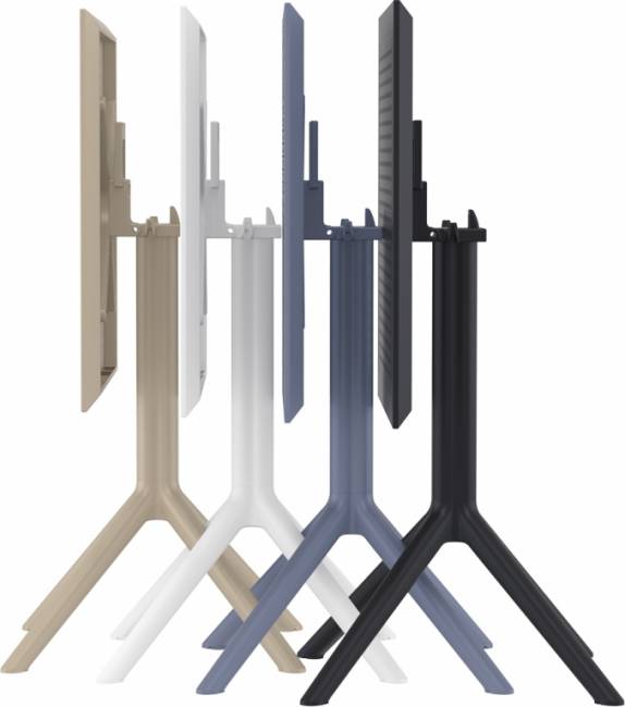 Стол пластиковый складной Sky Folding Table 60 темно-серый 600х600х740 мм Стол пластиковый складной Sky Folding Table 60 темно-серый 600х600х740 мм