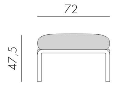 Лаунж-диван двухместный Komodo белый, синий 1440х1500х880 мм Лаунж-диван двухместный Komodo белый, синий 1440х1500х880 мм