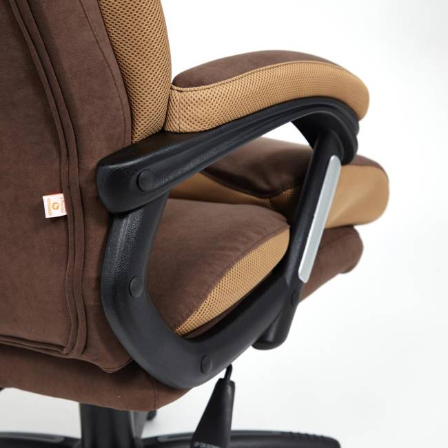 Кресло DUKE флок/ткань, коричневый/бронза, 6/TW-21 коричневый/бронза флок/ткань Кресло DUKE флок/ткань, коричневый/бронза, 6/TW-21 коричневый/бронза флок/ткань