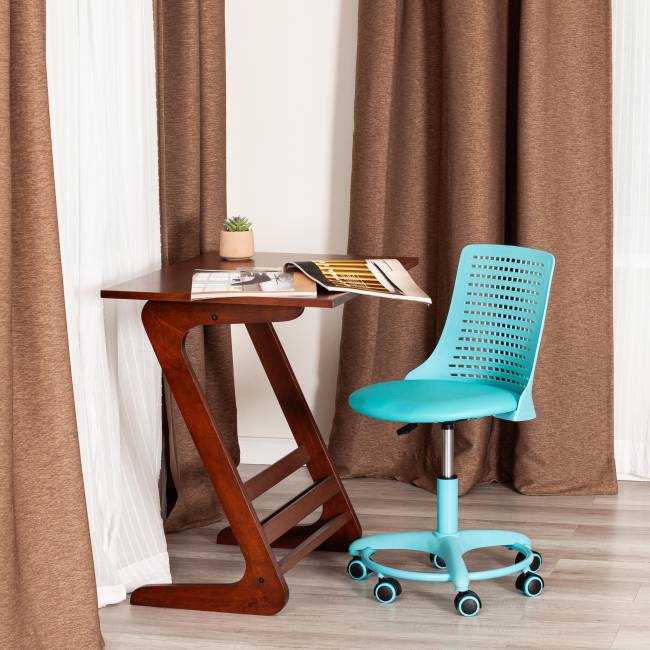 Кресло Kiddy  кож/зам, бирюзовый бирюзовый кож/зам