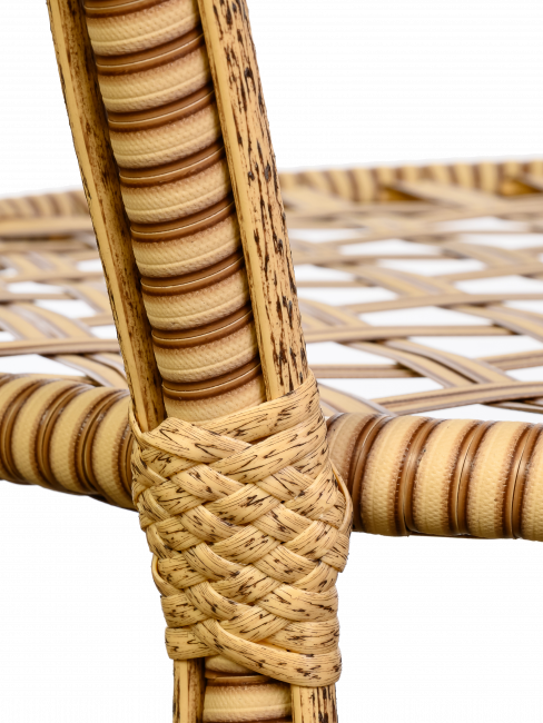 Комплект из искусственного ротанга Java (Ява)-6 (цвет: слоновая кость)