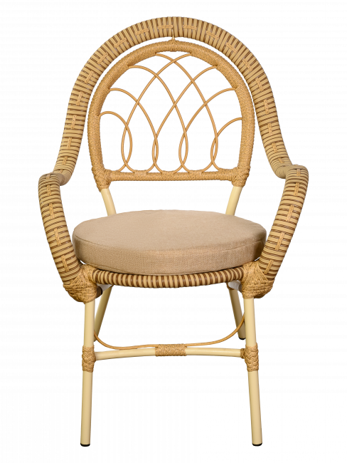 Комплект из искусственного ротанга Java (Ява)-6 (цвет: слоновая кость)