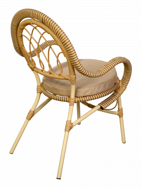 Комплект из искусственного ротанга Java (Ява)-6 (цвет: слоновая кость)