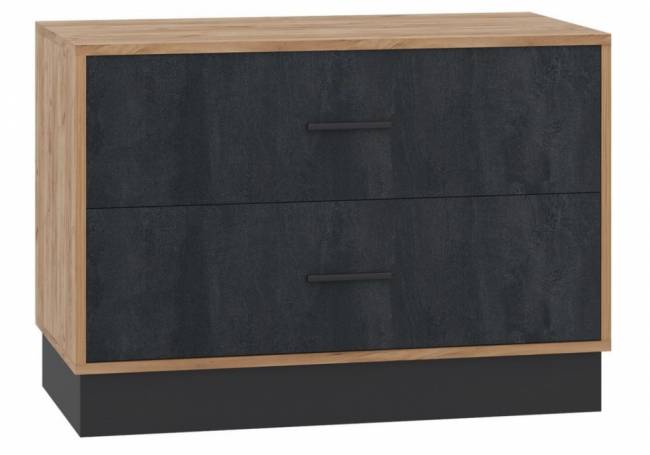 Леви 85 дуб крафт золотой / черный / угольный камень