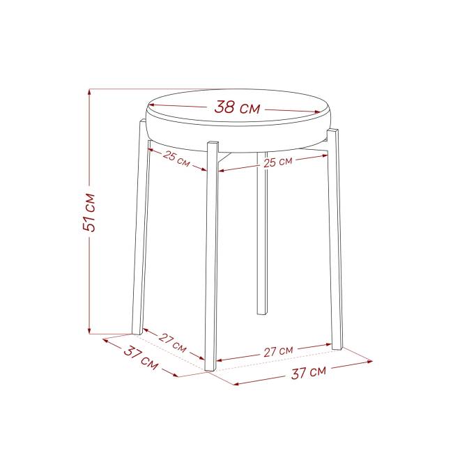 Табурет Leset Авис профиль Ultra Sand Белый Табурет Leset Авис профиль Ultra Sand Белый