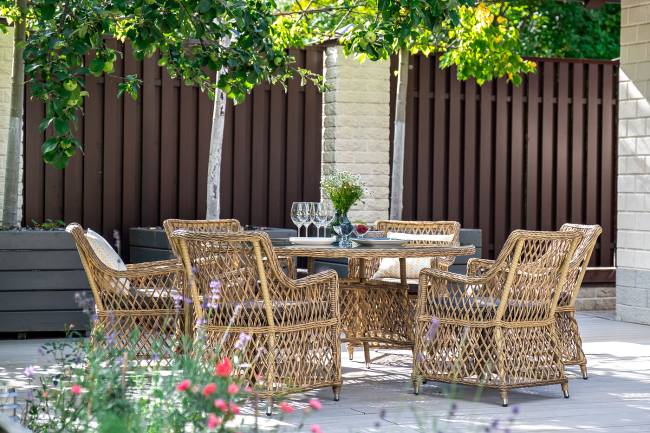 "Латте" плетеное кресло из искусственного ротанга, цвет соломенный "Латте" плетеное кресло из искусственного ротанга, цвет соломенный