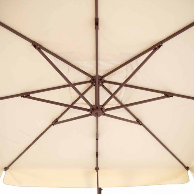 Зонт профессиональный 3х3 м Banana коричневый, натуральный 3000х3000 мм