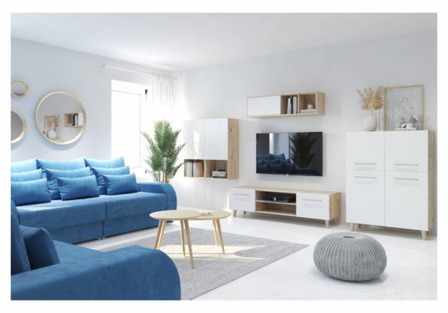 Мариус М-03 дуб баррик / белый матовый