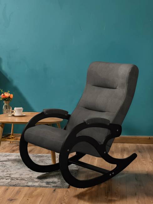 Кресло-качалка Каула экокожа Eva 6, каркас венге Кресло-качалка Каула экокожа Eva 6, каркас венге