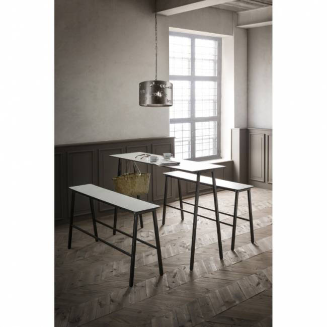 Скамейка металлическая уличная Format 1000х250х450 мм