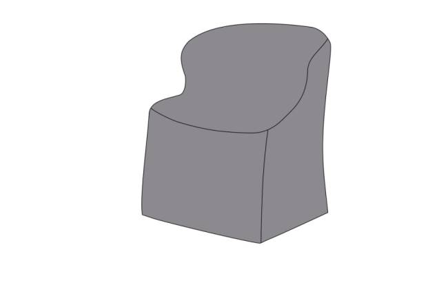 Чехол на стул малый, цвет серый 60×60×78 (60) см Чехол на стул малый, цвет серый 60×60×78 (60) см