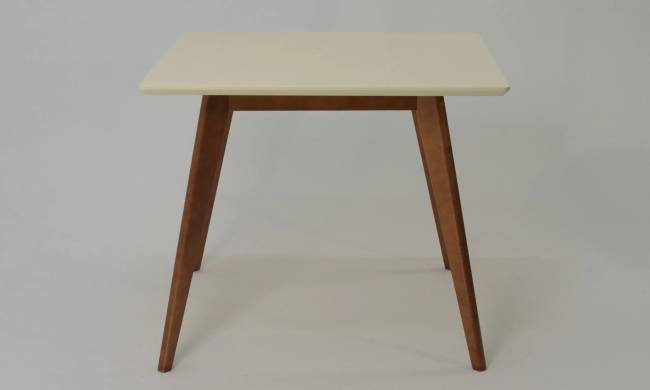 Стол Сканди М 90 орех/слоновая кость со стульями Ингольф орех