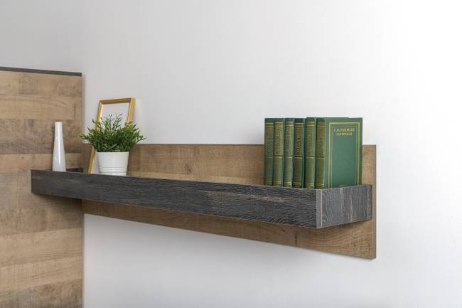 Комод с витриной и подсветкой и комод с ящиками Трувор цвет дуб гранж песочный/интра Комод с витриной и подсветкой и комод с ящиками Трувор цвет дуб гранж песочный/интра