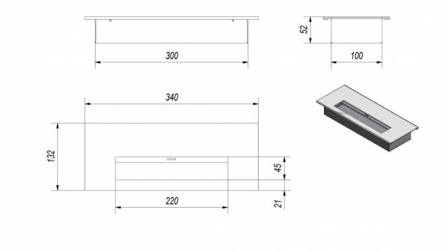 Биокамин Kratki INDIA