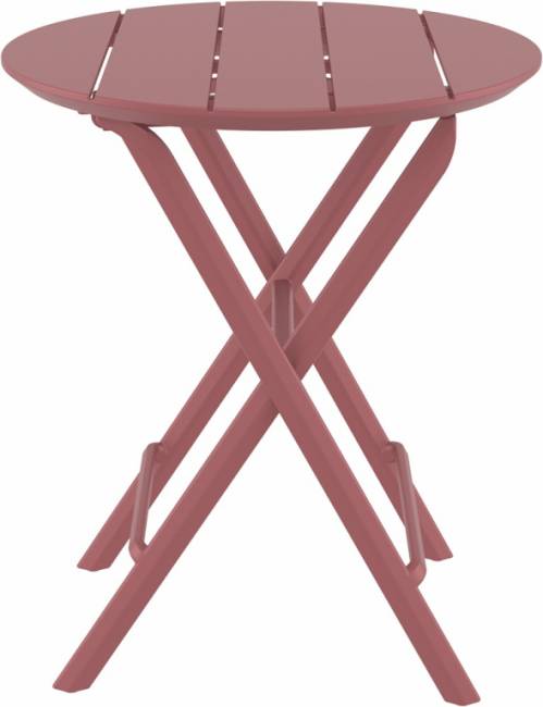 Стол пластиковый складной Helen Folding Table Ø60 марсала Ø600х740 мм Стол пластиковый складной Helen Folding Table Ø60 марсала Ø600х740 мм