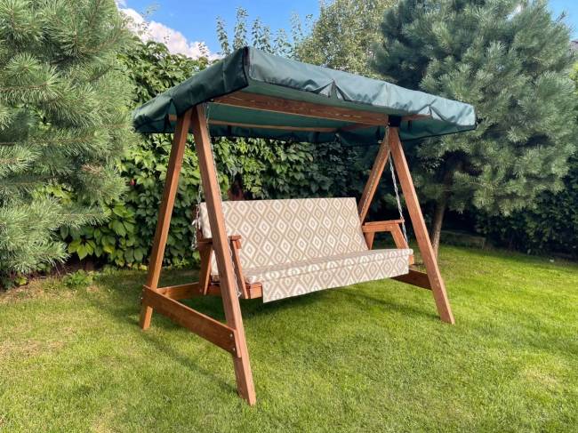 Матрас цветной "Орнамент" для деревянных качелей СЕЛЕНА