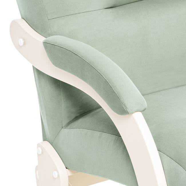 Кресло-маятник Leset Дэми Слоновая кость V14 бирюзовый Кресло-маятник Leset Дэми Слоновая кость V14 бирюзовый