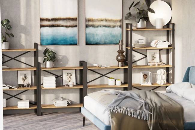 Стеллаж Калифорния "Хардвиг M", дуб американский